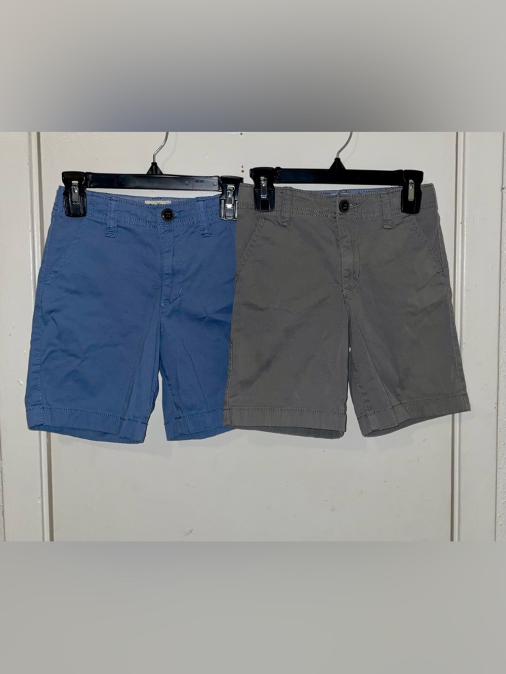 OshKosh B'gosh Boys' Flat Front Shorts in Blue and Gray